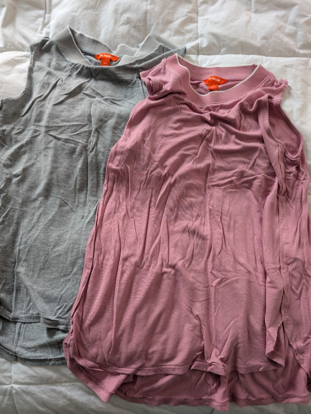 Joe Fresh Women's Tank Tops in Gray and Dusty Rose